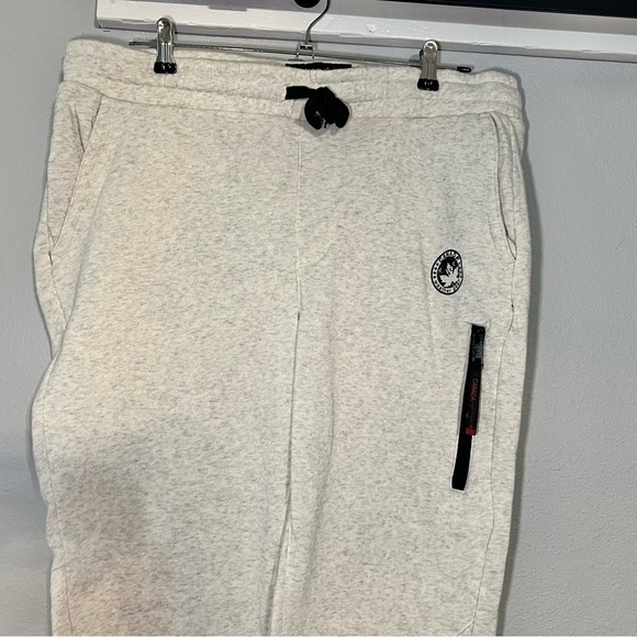 Mens Canada Weathergear Fleece Joggers NWOT Size Medium Oatmeal Light Beige - Picture 3 of 7